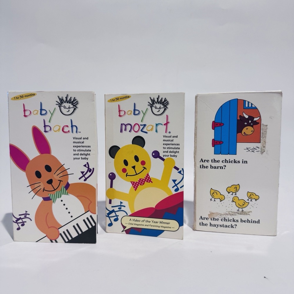 Walt Disney Nursery Videos Baby Einstein & Spot VHS‎ Bach & Mozart Learning